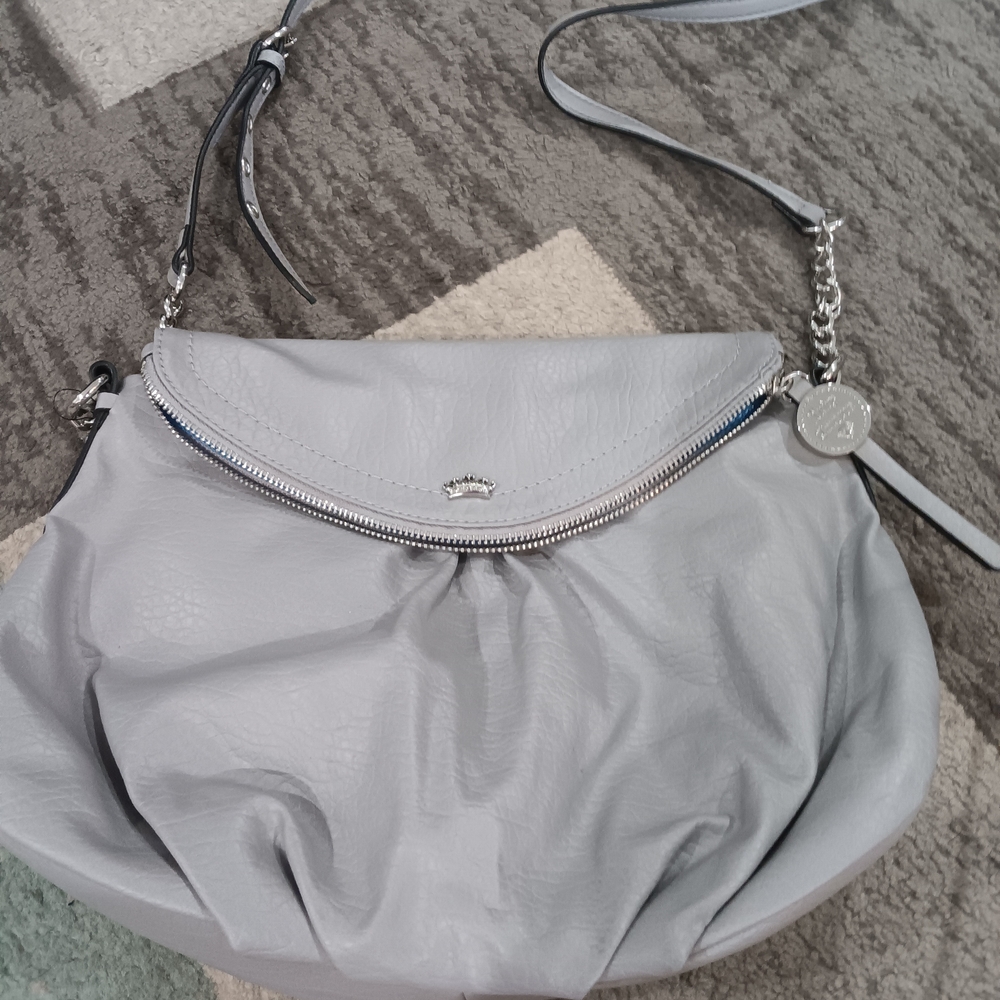 Juicy Couture Light Gray Shoulder Bag